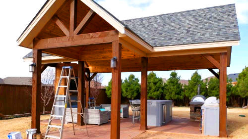 a freshly stained fence in norman Oklahoma